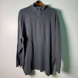 Polo by Ralph Lauren Gray Sweater Quarter Zip 3XLT Tall